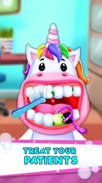Dr. Unicorn Games for Kids - Children's Dentist 🦄 Screen Shot 2