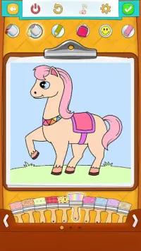 Horse Coloring Pages Screen Shot 2