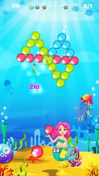 Bubble Shooter : Mermaid Bubble Screen Shot 2