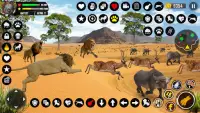Leeuw Simulator Dieren spel 3D Screen Shot 1