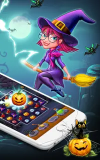 Halloween Witch Connect - Halloween games Screen Shot 6