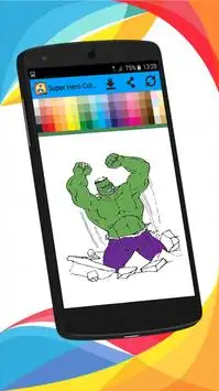 Super Hero Coloring Book Screen Shot 6