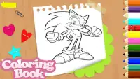 coloring book for sonic Screen Shot 2