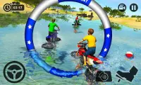 Kinder Wasser Surfen Motorrad Race - Strand Fahren Screen Shot 2