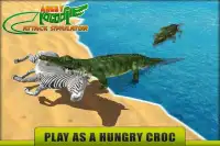 Wütend Crocodile Angriff Sim Screen Shot 0