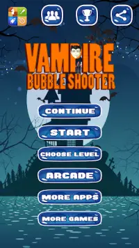 Vampire Bubble Shooter Screen Shot 1