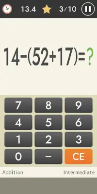 Mental arithmetic (Math) Screen Shot 2