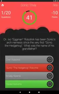Trivia for Sonic Screen Shot 6