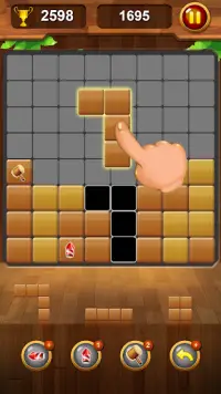 Hout blok Legende - Blokkeer Puzzel Screen Shot 1