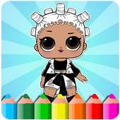 How to color lol surprise doll (coloring game)
