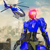 Police War Robot Superhero: Flying robot games