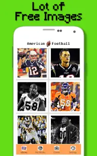 American Football Player Color By Number - Pixel Screen Shot 1