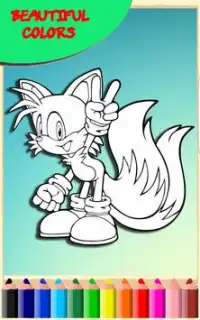 How to color Sonic the Hedgehog (coloring pages) Screen Shot 2