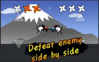 Jumping Ninja Fight : Two Player Game Screen Shot 2