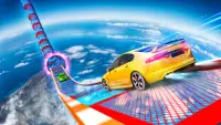 Muscle Car Stunts Simulator - Mega Ramp Car Game Screen Shot 0