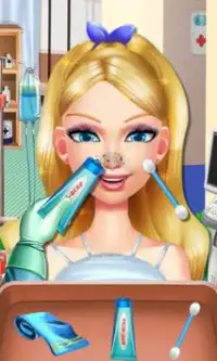 Doll Girl's Nose Salon Screen Shot 1