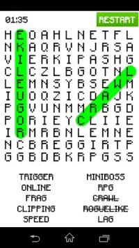 Video Game Word Search Screen Shot 3