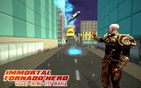 Robot Tornado Crime Simulator-Immortal Flying Hero Screen Shot 0