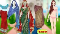 Indian dress up games in saree Screen Shot 1