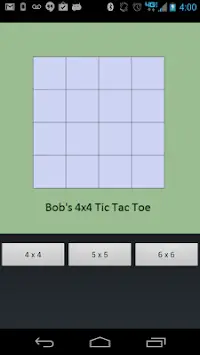 4x4 5x5 6x6 Tic Tac Toe Screen Shot 0