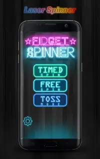 Fidget spinner laser glow Screen Shot 1
