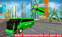 Army Bus Robot:Flying Car Game Screen Shot 0