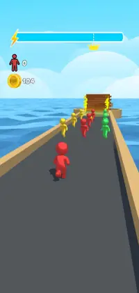 Color Man Rush - تشغيل لا نهاية له Screen Shot 1