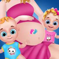 Schwangere Mama & twin Babysitter Spiele