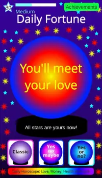 Crystal Ball Fortune Teller Free Horoscope Screen Shot 1