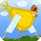 Chicken Bird - Flying bird