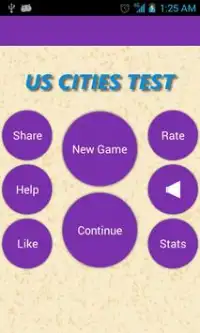 US Cities Test Screen Shot 2