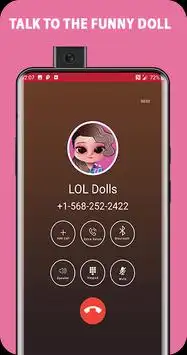 dolls video call, chat simulator and game for lol Screen Shot 2