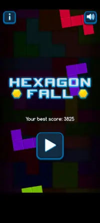 Hexagon Fall Screen Shot 0