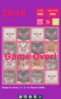 2048 Cute Cats Screen Shot 10