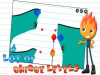 Love Balls Draw: Fire Boy Ice Girl – Cut the Rope Screen Shot 9