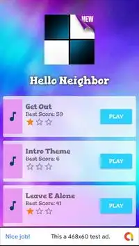 Piano Tap Hello Neighbor Tiles Screen Shot 0