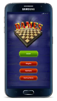 Dames - Checkers - Hors ligne Screen Shot 0