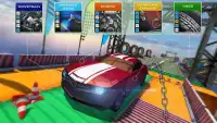 Impossible Flying Chained Car Games Screen Shot 1