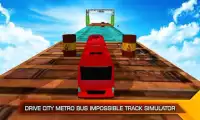Drive City Metro Bus Impossible Track Simulator Screen Shot 6