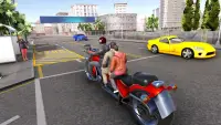 Long Bike Taxi Transport: Driving Simulator Game Screen Shot 1