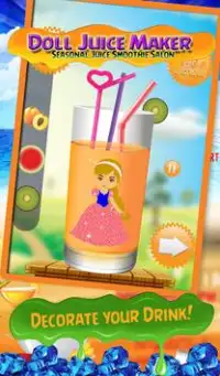 Свежевыжатый сок в стиле кукольного стекла Screen Shot 3
