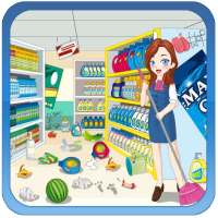 Supermarket Cleaning Game - games for girls
