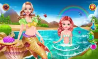 mermaid bathing girls games Screen Shot 2