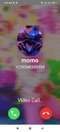 Dance with  momo fake video call & Chat Simulation Screen Shot 2