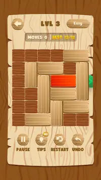 Rotes Holz Entsperren Puzzle Screen Shot 3