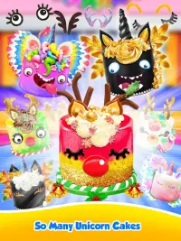 Unicorn Food - Sweet Rainbow Cake Desserts Bakery Screen Shot 7