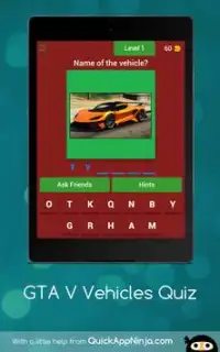 GTA V Vehicles Quiz Screen Shot 6