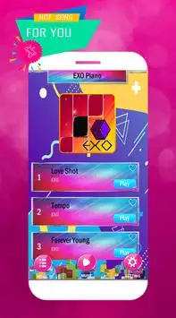 NEW EXO Piano TIles Screen Shot 0