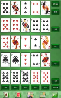 Poker Solitaire card game. Screen Shot 4