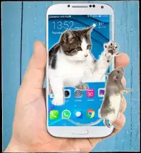 реальный Кот мышь На экране имитатор шутка Screen Shot 0